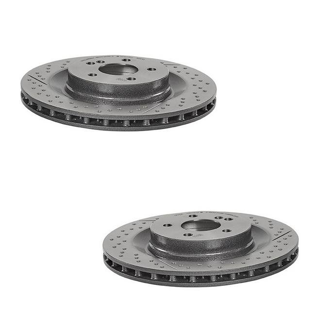 Mercedes Brakes Kit - Pads & Rotors Front and Rear (360mm/330mm) (Ceramic) 005420392041 - Brembo 4175194KIT